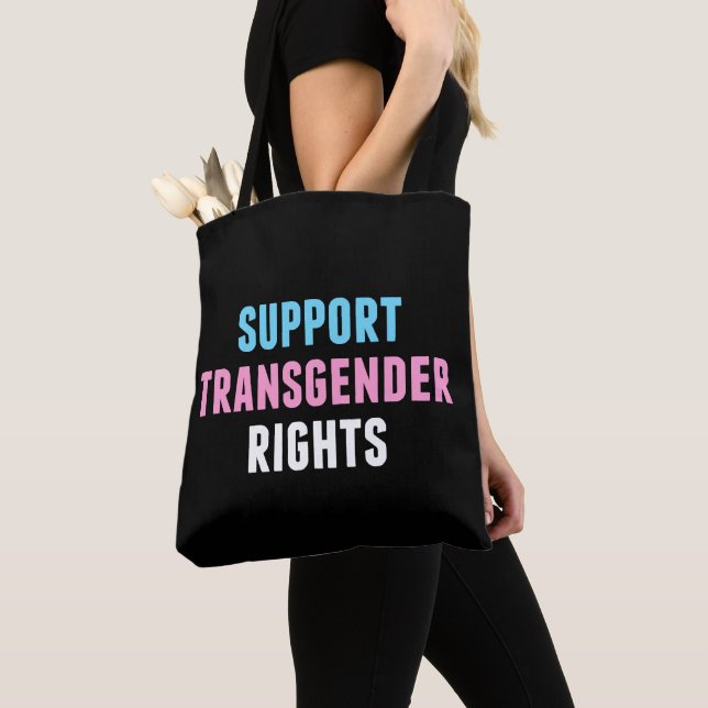 Support Transgender Rights Tote Bag (Close Up)