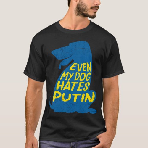 Support Ukraine American Ukrainian Anti Putin Stic T_Shirt