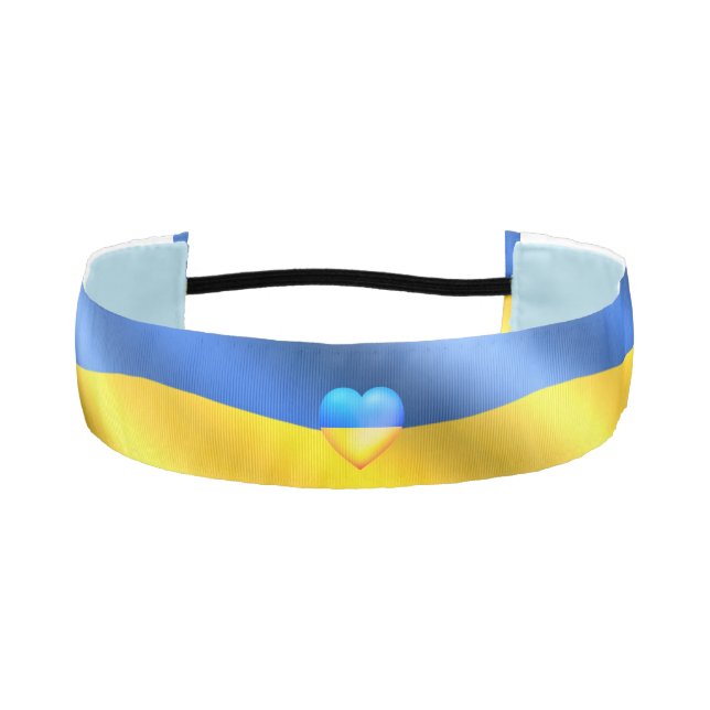 Support Ukraine Athletic Headband Flag of Ukraine  (Front)