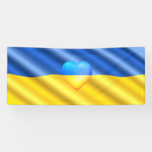 Support Ukraine Banner Ukrainian Flag - Freedom