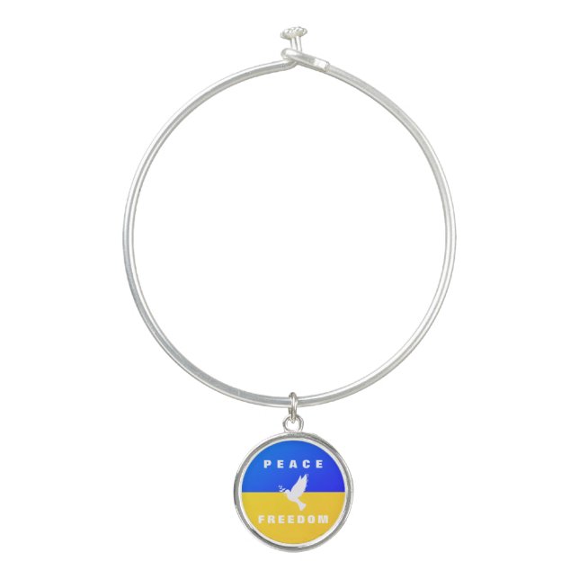 Support Ukraine Bracelet Dove of Peace (Front)