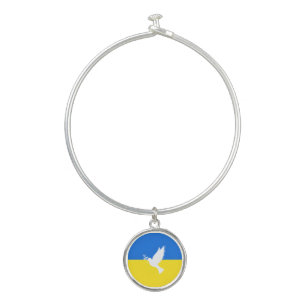 Support Ukraine Bracelet Peace Dove Ukrainian Flag