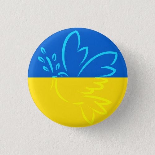 Support Ukraine Button Peace Dove _ Freedom