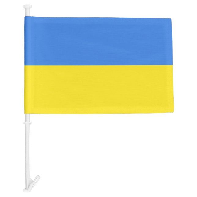 Support Ukraine Car Flags Freedom Ukrainian Flag (Front)