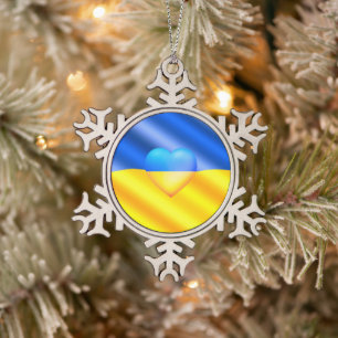 Support Ukraine Christmas Ornaments