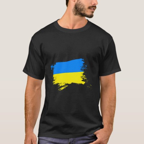 Support Ukraine Flag Heart I Stand With Ukraine Fr T_Shirt