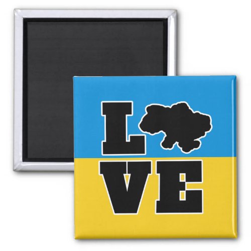 Support Ukraine Flag of Ukraine Magnet