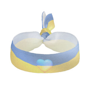 Support Ukraine - Freedom Peace - Flag of Ukraine Elastic Hair Tie