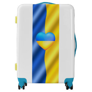 Support Ukraine - Freedom Peace - Flag of Ukraine Luggage