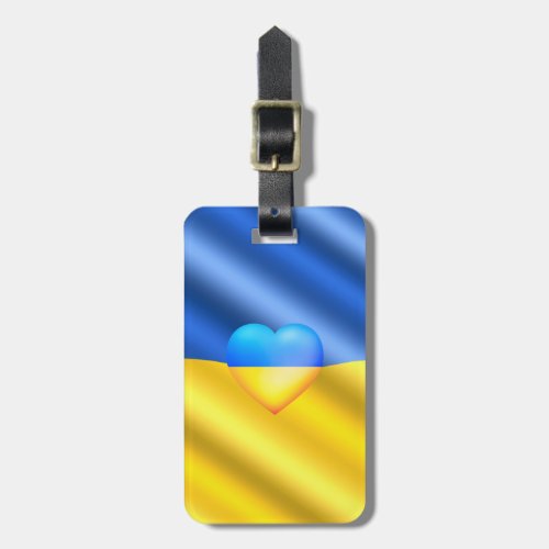 Support Ukraine _ Freedom Peace _ Flag of Ukraine  Luggage Tag
