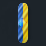 Support Ukraine - Freedom Peace - Flag of Ukraine Skateboard<br><div class="desc">Support Ukraine - Freedom - Peace - Flag of Ukraine - Together !  You can also transfer Support Ukraine to more than 1000 Zazzle products !  
We Stand With Ukraine !</div>