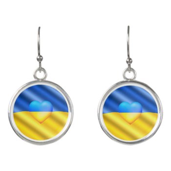 Support Ukraine - Freedom - Peace - Ukraine Flag  Earrings by Migned at Zazzle