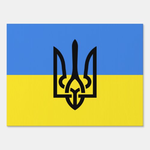 Support Ukraine _ Freedom _ Peace _ Ukrainian Flag Sign