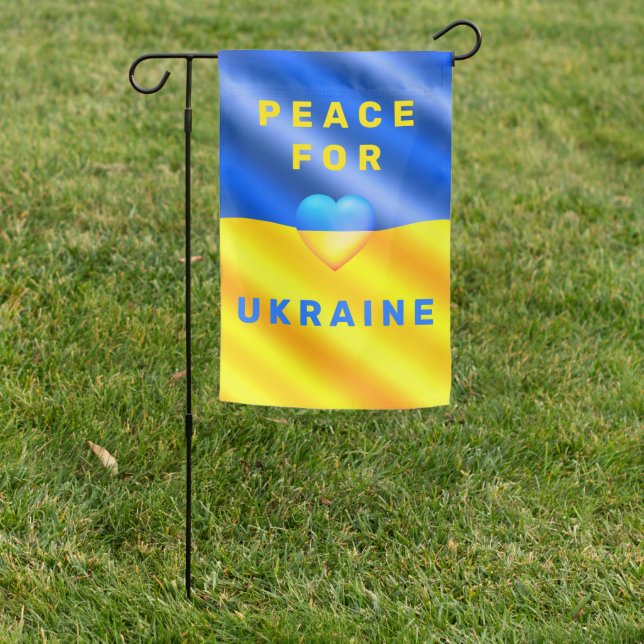 Support Ukraine Garden Flag - Freedom (In SItu)