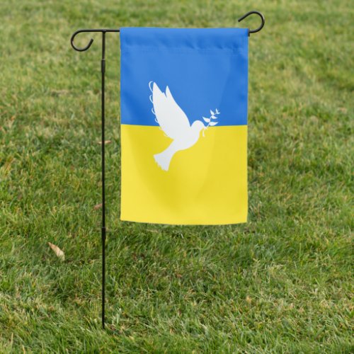 Support Ukraine Garden Flag Peace Dove _ Freedom