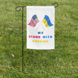 Support Ukraine Garden Flag USA Ukrainian Flags