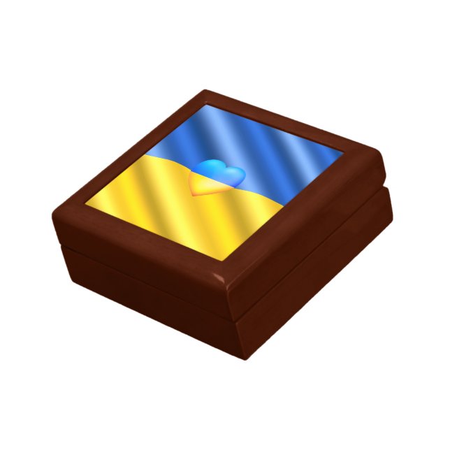 Support Ukraine Gift Box Ukrainian Flag - Freedom (Side)