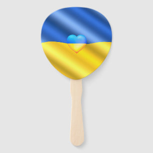 Support Ukraine Hand Fan Ukrainian Flag - Freedom