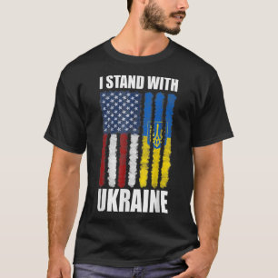Support Ukraine I Stand With Ukraine Flag T-Shirt
