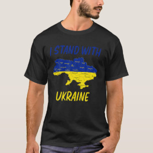 Support Ukraine I Stand With Ukraine Flag T-Shirt