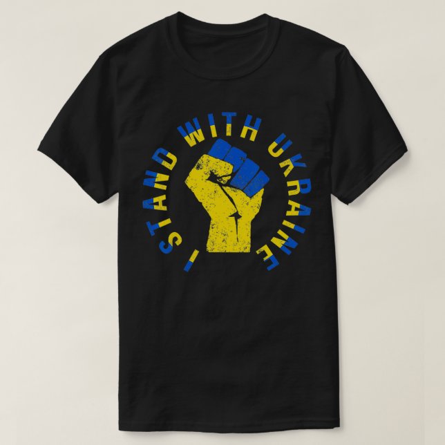 Support Ukraine I Stand With Ukraine Free Ukrine U T-Shirt (Design Front)