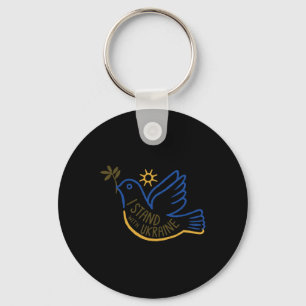 Support Ukraine I Stand With Ukraine Keychain