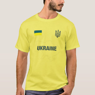 Support Ukraine I Stand With Ukraine Ukrainian Fla T-Shirt