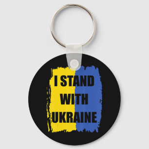 Support Ukraine I Stand With Ukraine Ukrainian Fre Keychain