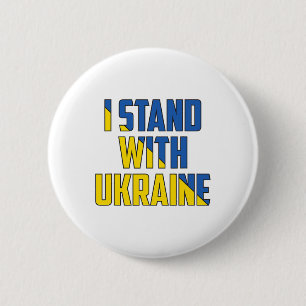 Support Ukraine I Stand With Ukraine Ukrainianflag Button