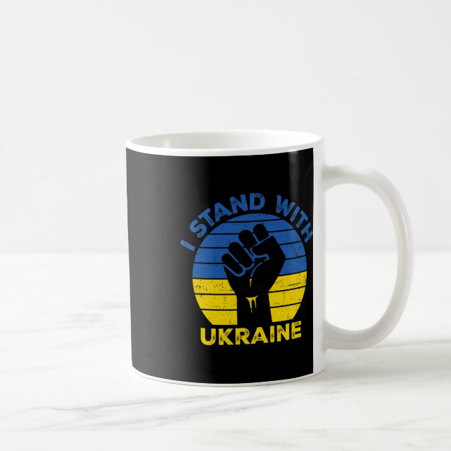 Support Ukraine I Stand With Ukraine Ukrainianflag Coffee Mug (Right)