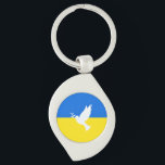 Support Ukraine Keychain Peace Dove Ukrainian Flag<br><div class="desc">Support Ukraine Keychains - Peace Dove - Ukrainian Flag - Freedom - Solidarity - Strong Together - Freedom Victory ! Let's make the world a better place - everybody together ! A better world begins - depends - needs YOU too ! You can transfer to 1000 Zazzle products. Resize and...</div>