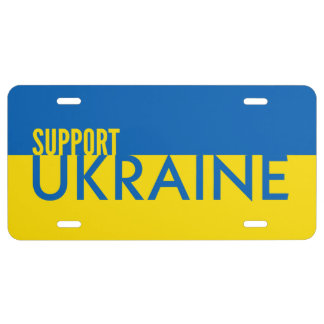 Support Ukraine License Plate