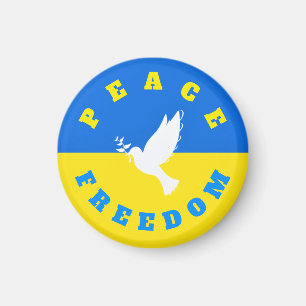 Support Ukraine Magnet Peace Dove - Freedom