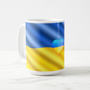 Support Ukraine Mug Ukrainian Flag - Freedom
