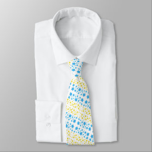 Support Ukraine Neck Tie Ukrainian Flag Colors