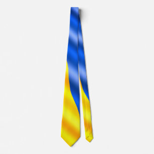 Support Ukraine Neck Tie Ukrainian Flag - Freedom