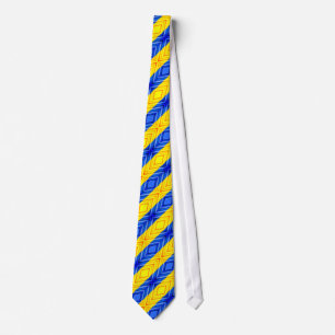 Support Ukraine Neck Tie Ukrainian Flag - Freedom