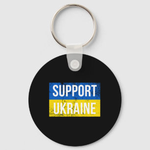 Support Ukraine Patriotic Ukrainian Flag For Men A Keychain