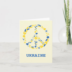 Support Ukraine Peace Greeting Card