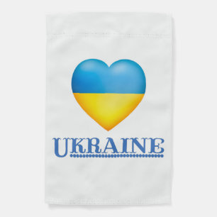 Support Ukraine - Peace & Love for Ukraine Garden Flag