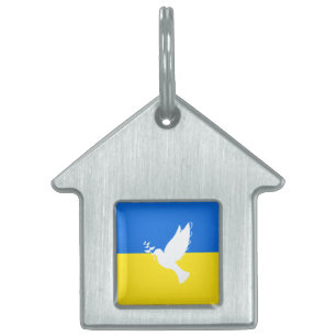 Support Ukraine Pet ID Tag