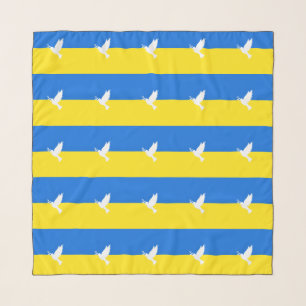 Support Ukraine Scarf Dove of Peace - Freedom 