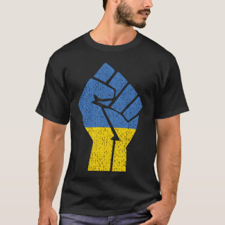 Support Ukraine Stand With Ukraine Ukrainian Flag T-Shirt