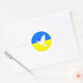 Support Ukraine Sticker Peace Dove - Freedom (Envelope)