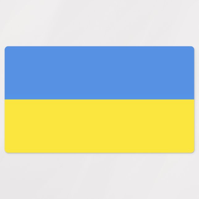 Support Ukraine Stickers Ukrainian Flag (Design 1)