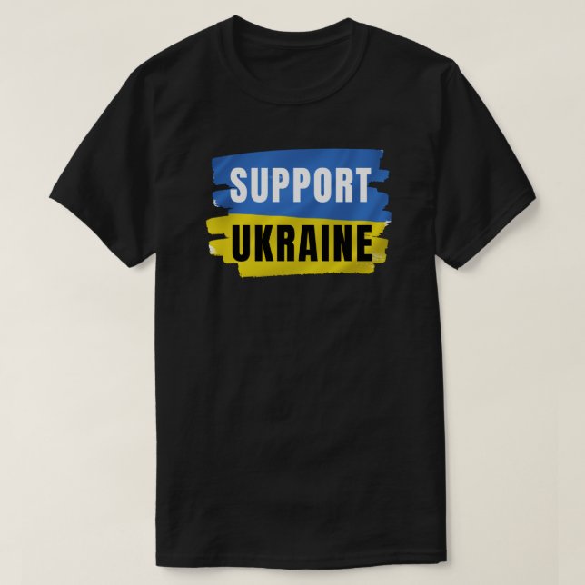 SUPPORT UKRAINE  T-Shirt (Design Front)