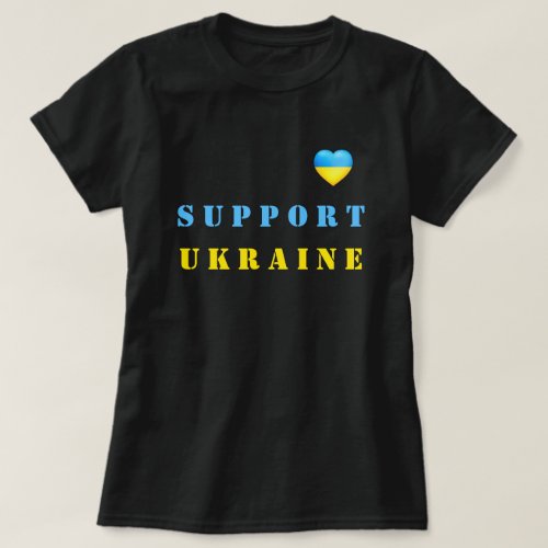 Support Ukraine T_Shirt  Flag Of Ukraine 