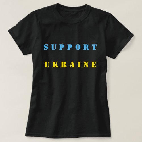 Support Ukraine T_Shirt Flag Of Ukraine Freedom