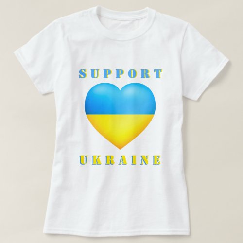 Support Ukraine T_Shirt Flag of Ukraine Freedom