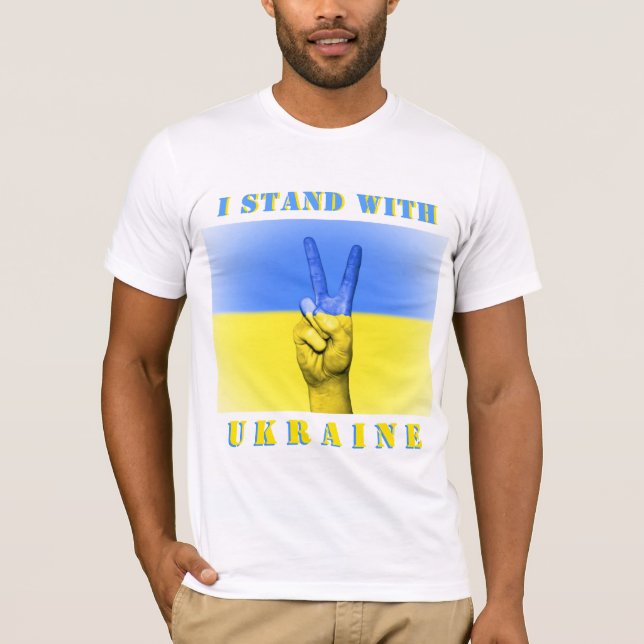 Support Ukraine T-Shirt - I Stand With Ukraine (Front)
